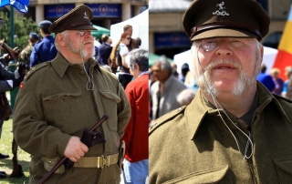 Appearing as Captain Square at the Armed Forces Day in Weston-super-Mare