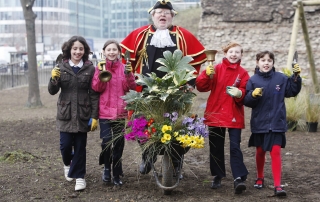 Helping out at a Britain in Bloom event