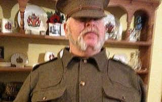 Alan Myatt in a First World War uniform.