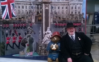 Alan Myatt with Paddington Bear