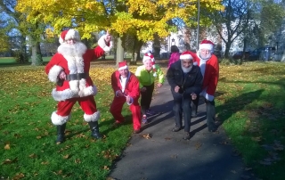 Helpers at Gloucester Santa Fun Run