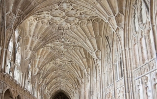 Inside Gloucester Cathedral